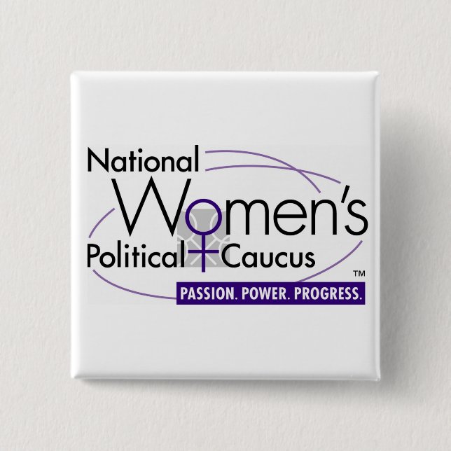 Bóton Quadrado 5.08cm Botão de NWPC (Frente)