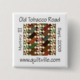 Bóton Quadrado 5.08cm Botão de OTR