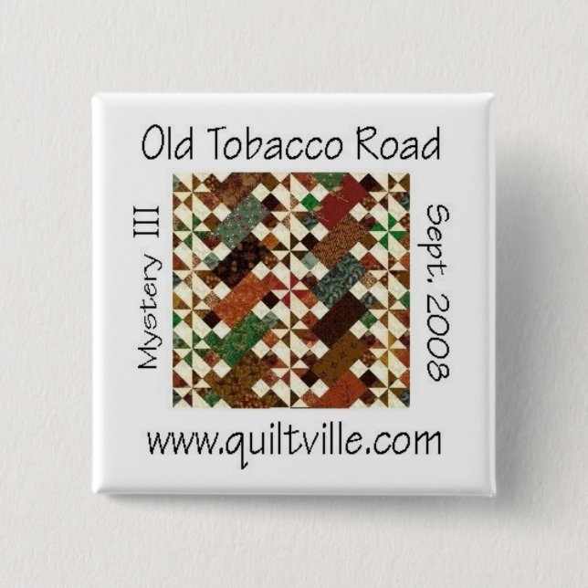 Bóton Quadrado 5.08cm Botão de OTR (Frente)