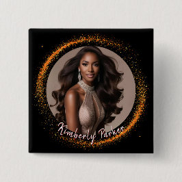 Bóton Quadrado 5.08cm Botão de Paginação de Poeira Sunset