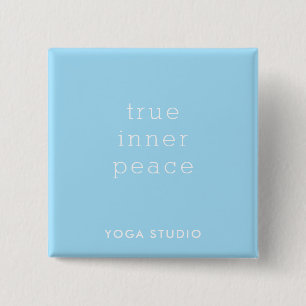 Bóton Quadrado 5.08cm Botão de Promoção do True Inner Peace Yoga Studio