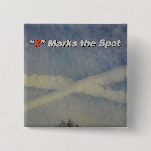 Bóton Quadrado 5.08cm Botão de Quimetria