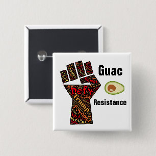 Bóton Quadrado 5.08cm Botão de Resistência do Guac