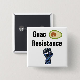 Bóton Quadrado 5.08cm Botão de Resistência do Guac