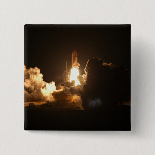 Bóton Quadrado 5.08cm Botão de Reverso de Poster de Lançamento Noturno d