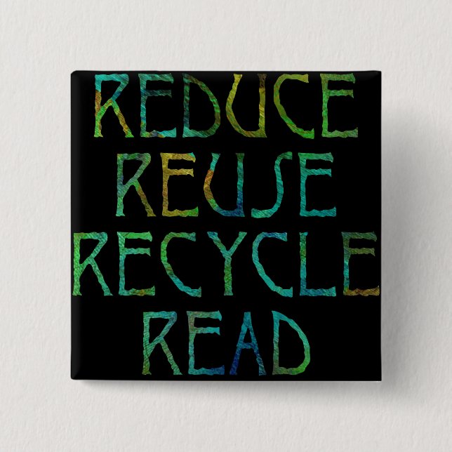 Bóton Quadrado 5.08cm Botão de Rs do verde quatro (Frente)