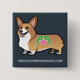 Bóton Quadrado 5.08cm Botão de Winston