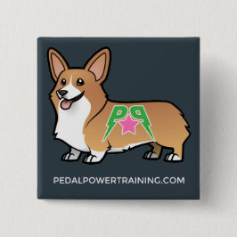 Bóton Quadrado 5.08cm Botão de Winston