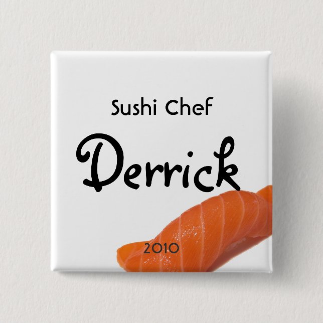 Bóton Quadrado 5.08cm Botão Derrick (Frente)