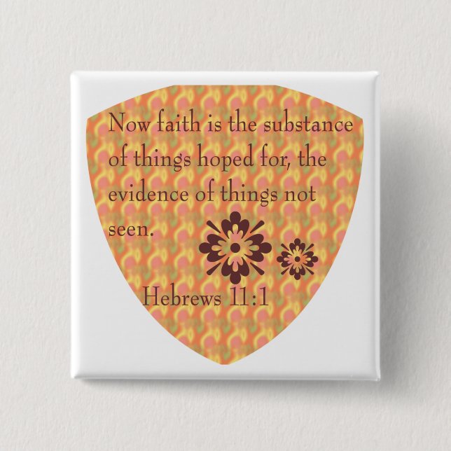 Bóton Quadrado 5.08cm Botão do 11:1 dos hebraicos (Frente)