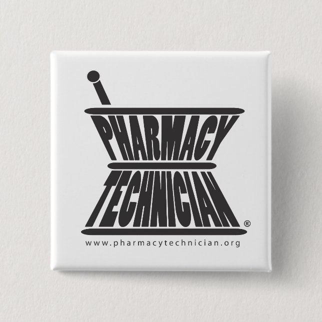 Bóton Quadrado 5.08cm Botão do almofariz e do pilão (Frente)