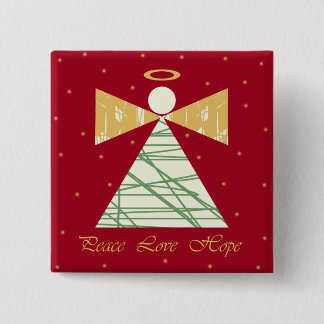 Bóton Quadrado 5.08cm Botão do anjo