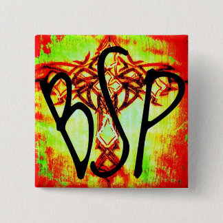 Bóton Quadrado 5.08cm botão do bsp