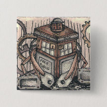 Botão do caráter de Steampunk