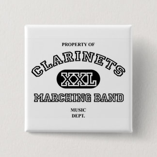 Bóton Quadrado 5.08cm Botão do clarinete