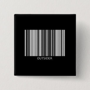 Bóton Quadrado 5.08cm Botão do estranho