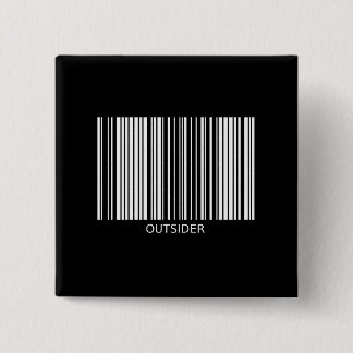 Bóton Quadrado 5.08cm Botão do estranho