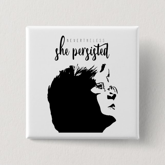 Bóton Quadrado 5.08cm Botão do #LetLizSpeak (Frente)