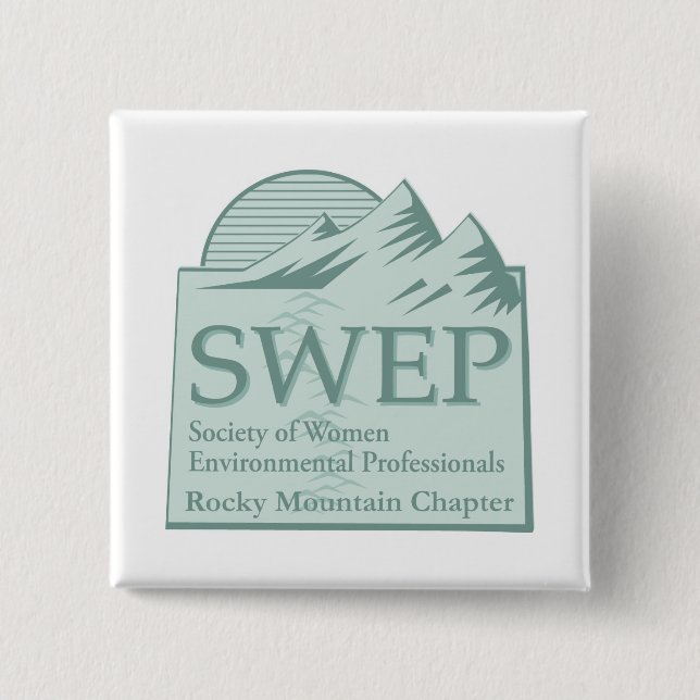 Bóton Quadrado 5.08cm Botão do logotipo (Frente)