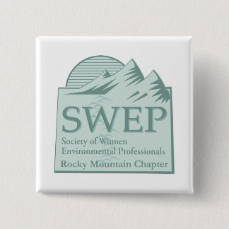 Bóton Quadrado 5.08cm Botão do logotipo