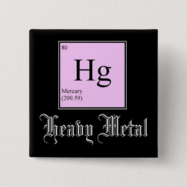 Bóton Quadrado 5.08cm Botão do metal pesado (Frente)