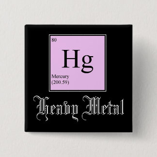 Bóton Quadrado 5.08cm Botão do metal pesado