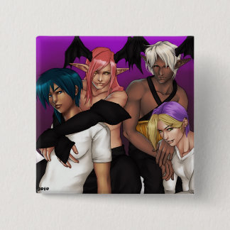 Bóton Quadrado 5.08cm Botão do molde de Redthread (quadrado)