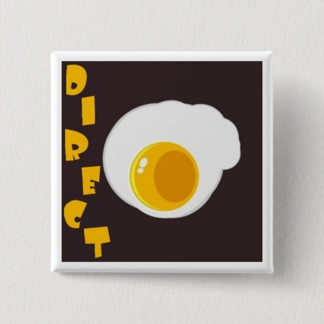 Bóton Quadrado 5.08cm Botão do ovo do DS (Frente)