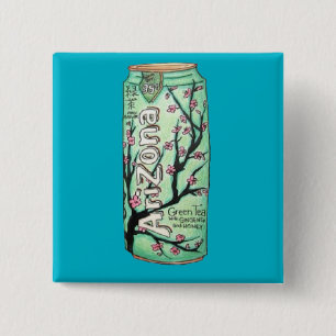 Bóton Quadrado 5.08cm Botão do quadrado da arte do Doodle de Tumblr