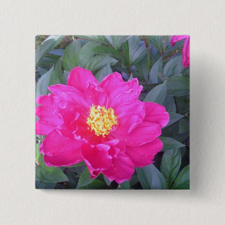 Bóton Quadrado 5.08cm Botão do rosa 3