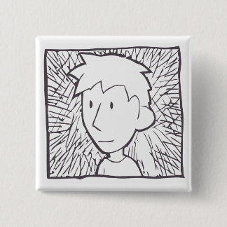 Bóton Quadrado 5.08cm botão do ryah