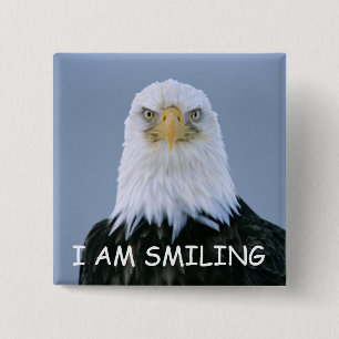 Bóton Quadrado 5.08cm Botão do sorriso