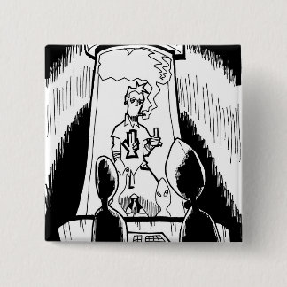 Bóton Quadrado 5.08cm Botão do tubo de ensaio