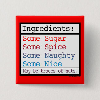 Bóton Quadrado 5.08cm Botão Doido e Bonito