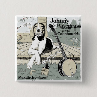 Bóton Quadrado 5.08cm Botão dos azuis de Mexitucky