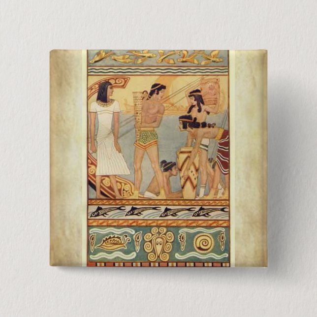 Bóton Quadrado 5.08cm Botão dos COMERCIANTES do MAR (Frente)