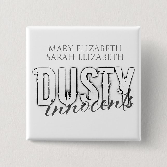 Bóton Quadrado 5.08cm Botão dos Innocents (Frente)