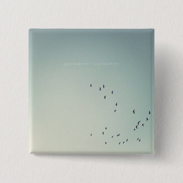 Bóton Quadrado 5.08cm Botão dos Partakers (Frente)