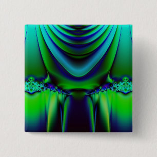 Bóton Quadrado 5.08cm Botão dramático do Fractal