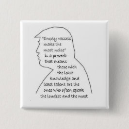 Bóton Quadrado 5.08cm Botão Embarcações Vazias