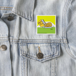 Bóton Quadrado 5.08cm Botão engraçado dos feriados dos desenhos animad