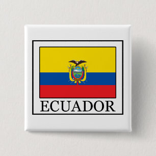 Bóton Quadrado 5.08cm Botão Equador