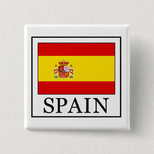 Bóton Quadrado 5.08cm botão espanha