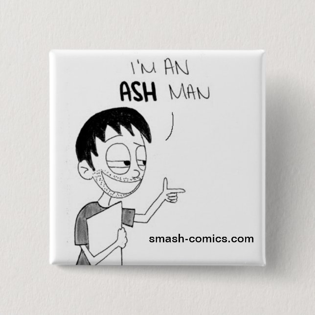 Bóton Quadrado 5.08cm Botão estranho do cliente (Frente)