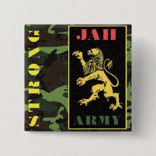 BÓTON QUADRADO 5.08CM BOTÃO FORTE DO EXÉRCITO DE JAH