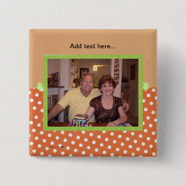 BÓTON QUADRADO 5.08CM BOTÃO FOTO MODELO