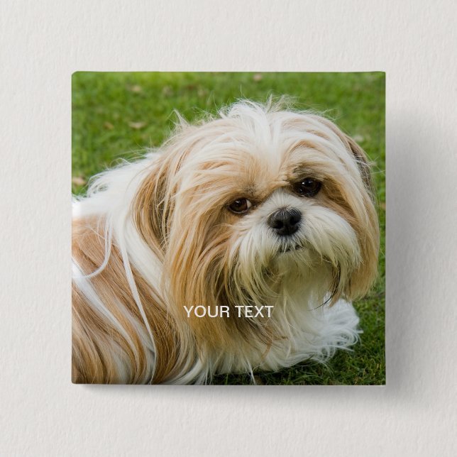 Bóton Quadrado 5.08cm Botão Foto Personalizado (Frente)