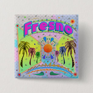 Bóton Quadrado 5.08cm Botão Fresno Calm Desire