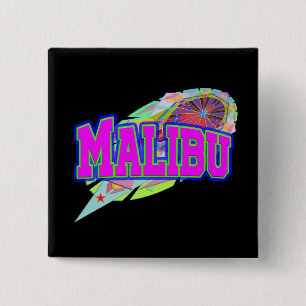 Bóton Quadrado 5.08cm Botão Futuro Malibu