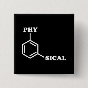 Bóton Quadrado 5.08cm Botão Humor Metafísico